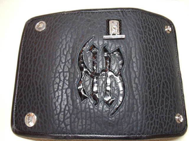 新品 ハーレーダビッドソン ウォレットチェーン 本革 ワニ革 USA